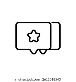 like outline icon. comment black line illustration.