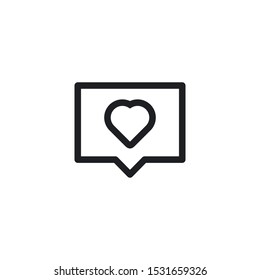 Like  Outline Icon Vector Symbol Eps