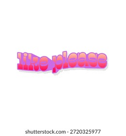 Como por favor design vetorial isolado