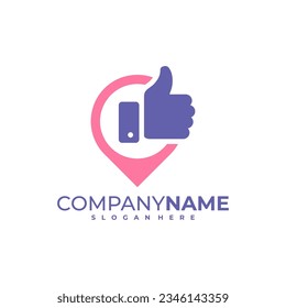 Like Point logo design vector. Good Point logo design template concept