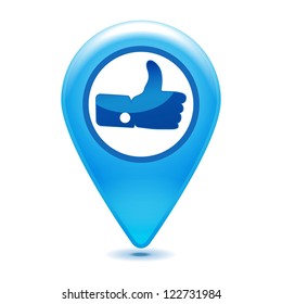 like pointer icon on a white background
