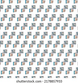 like and portfolio icon pattern design 
