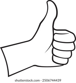 like pose hand lineart eps