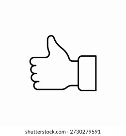 Like Reaction Icono Signo Vector