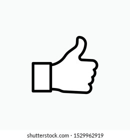 
Like, Recommended or Thumb Icon - Vector, Sign and Symbol for Design, Presentation, Website or Apps Elements. 