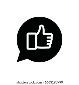 Like, Recommended or Thumb Icon - Vector.