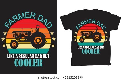 The "Like A Regular Dad But Cooler" Vintage Farmer Dad Shirt can be effortlessly paired with jeans, shorts, or overalls, allowing for a versatile and stylish outfit. Whether worn during farm chores or