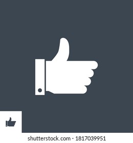 Like related vector glyph icon. Isolated on black background. Vector illustration.