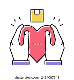like review color icon vector. like review sign. isolated symbol illustration