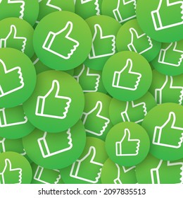Like round sticker pattern. Social network post. Social media like. Motion graphics.