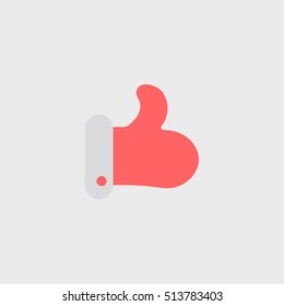 Like Santa Claus icon,flat design
