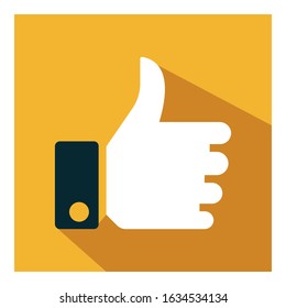 Like sign flat icon vector - ui icon vector