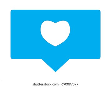 like sign. like icon on white background. flat style design. follower icon.
