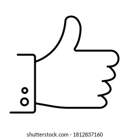 Cursor Pointer On Thumb Like Symbol Stock Vector (Royalty Free) 222390475
