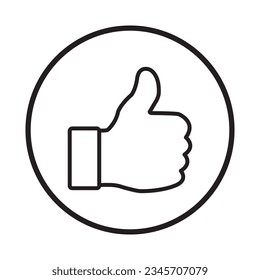 Like sign logo. vector illustration simple design.