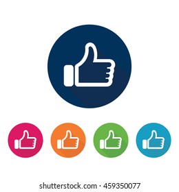 Like sign. Thumb up icon for app and web.