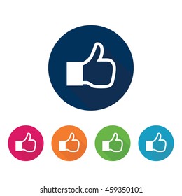 Like sign. Thumb up icon for app and web.