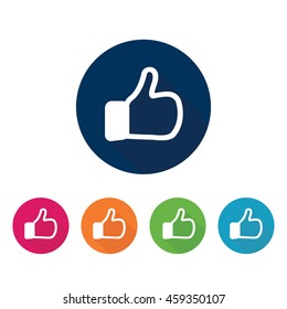 Like sign. Thumb up icon for app and web.
