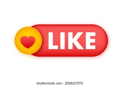 Like sign. Thumb up symbol, finger up. Vector stock illustration