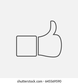 Like simple icon. Contour illustration.