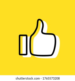 Like simple vector icon illustration