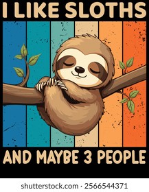 I like sloths and maybe 3 people