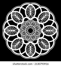  like snowflake or mehndi paint bright color. Ethnic backgrounds concept