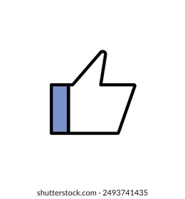Like social media button icon sign isolated for app or website .Vector illustration