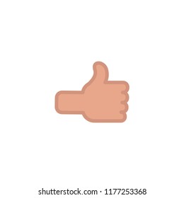 Like social media reaction, thumbs up, vector illustration