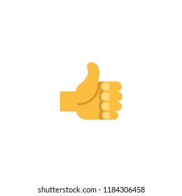 Like social media reaction, thumbs up, vector illustration
