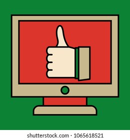 like social network icon new appreciation number symbol. Idea - blogging and online messaging, social networking services.