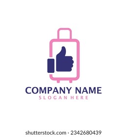 Like Suitcase logo design concept vector. Suitcase logo design template