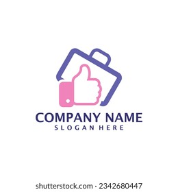 Like Suitcase logo design concept vector. Suitcase logo design template