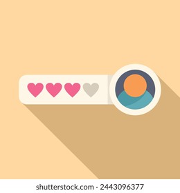 Wie Vermessungsprofil-Symbol flach Vektor. Normales Spiel online. Smiley-Fail-Emoji