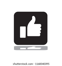 Like Symbol with Black And White Colour