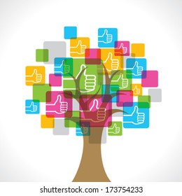 Like symbol make a tree stock vector
