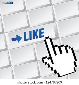 Like symbol on keyboard,vector
