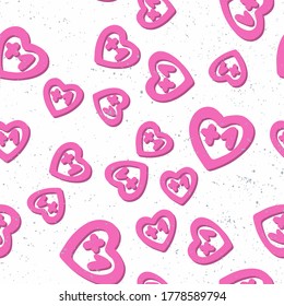 Like symbol seamless pattern. Sticker for social media content. Vector hand drawn illustration design. 