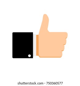 Like symbol thumb up. 