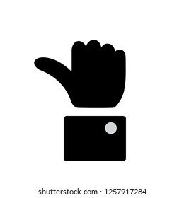 like symbol vector icon, finger human icon vector isolated