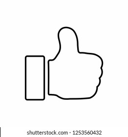 like symbol vector icon. illustration social.