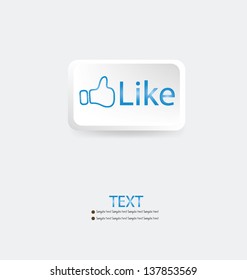 Like symbol vector illustration.