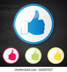Like symbol. Vector illustration.