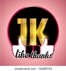 Like thanks anniversary with gold color, like for like