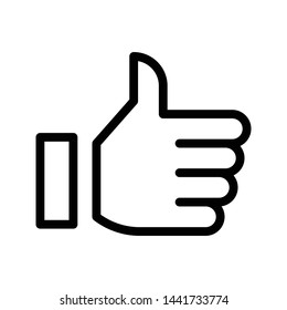 like thin line vector icon