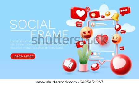 I like this, with lots of icons, chat for people to communicate. Vector illustration