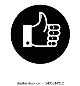 Like Thumb Up Icon Logo Template 