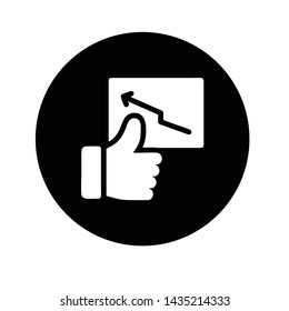 Like Thumb Up Icon Logo Template 