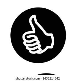 Like Thumb Up Icon Logo Template 