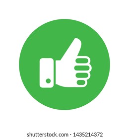 Like Thumb Up Icon Logo Template 
